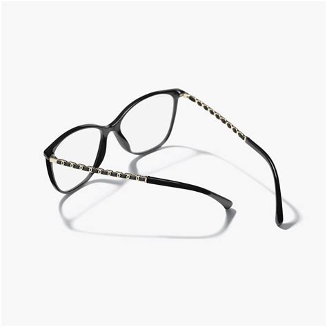 Square Blue Light Glasses Acetate, Metal & Calfskin Black